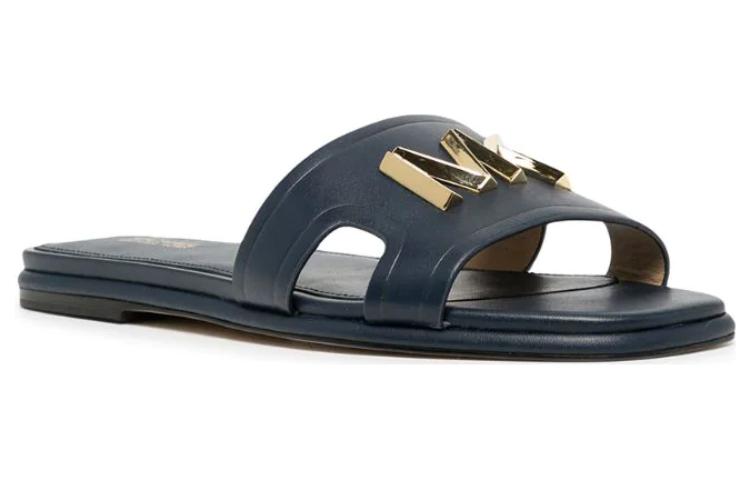 (W) MICHAEL KORS Kippy 'Black Leather Slide' 圖 2