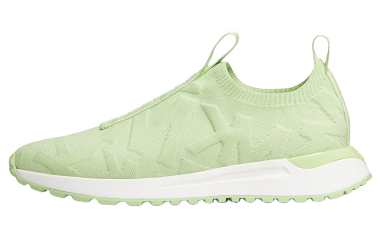 (W) MICHAEL KORS Knit Slip-On Sneakers 'Green Logo'