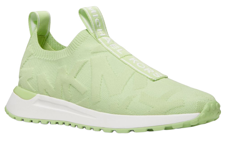 (W) MICHAEL KORS Knit Slip-On Sneakers 'Green Logo' 圖 2