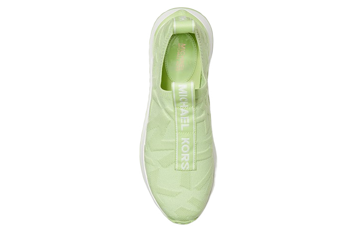 (W) MICHAEL KORS Knit Slip-On Sneakers 'Green Logo' 圖 3