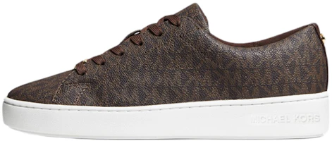 (Women) Michael Kors KORS Low-Top Brown Fashion Sneakers with Logo Design 43R5KTFP1B0200 (Women) Michael Kors KORS Low-Top Brown Fashion Sneakers with Logo Design 43R5KTFP1B0200