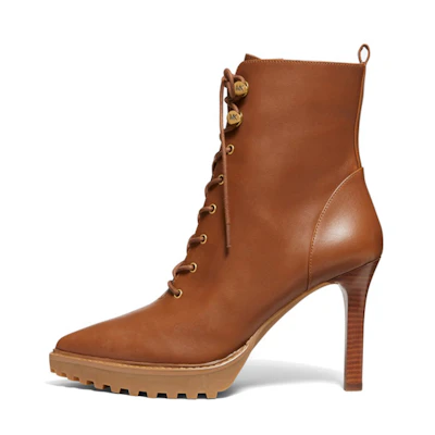 (W) MICHAEL KORS Kyle High-Heel Bootie 'Brown Leather'