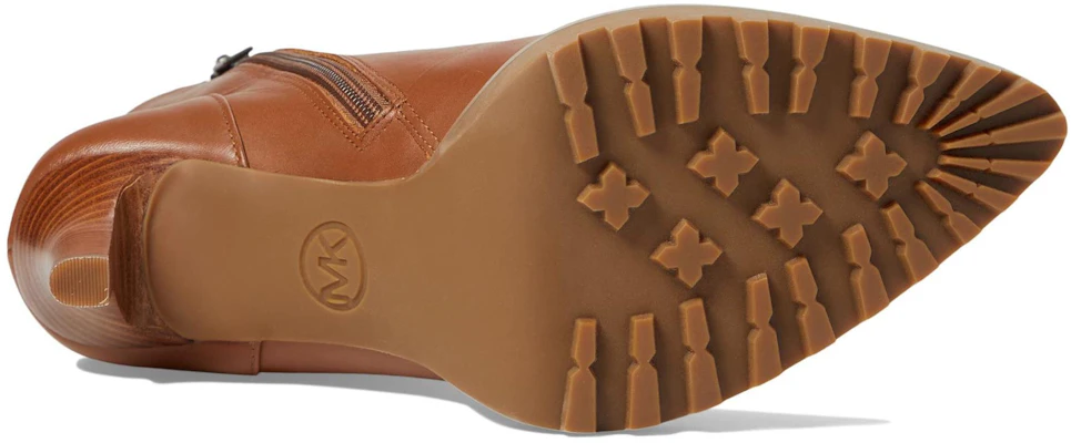 MICHAEL KORS Kyle 皮革高跟短筒靴 女款 棕色 Purchase MICHAEL KORS Kyle 皮革高跟短筒靴 女款 棕色