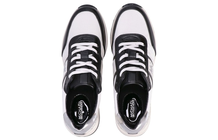 (W) MICHAEL KORS Lace-Up Mid-Top Sneaker 'Black and White' 圖 5