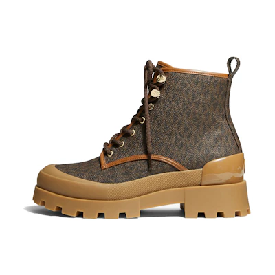 (W) MICHAEL KORS Lace-Up Print 'Fashion Ankle Boot Brown'