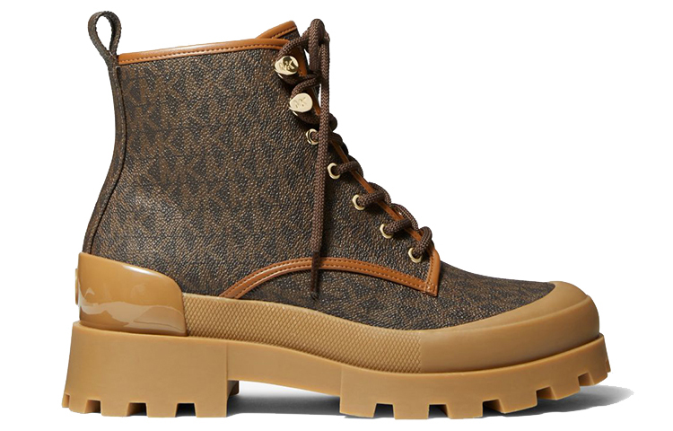 (W) MICHAEL KORS Lace-Up Print 'Fashion Ankle Boot Brown' 圖 2