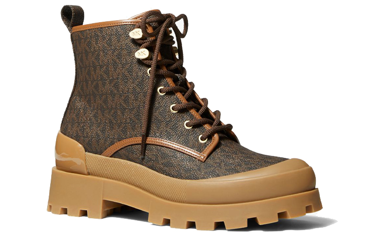 (W) MICHAEL KORS Lace-Up Print 'Fashion Ankle Boot Brown' 圖 3