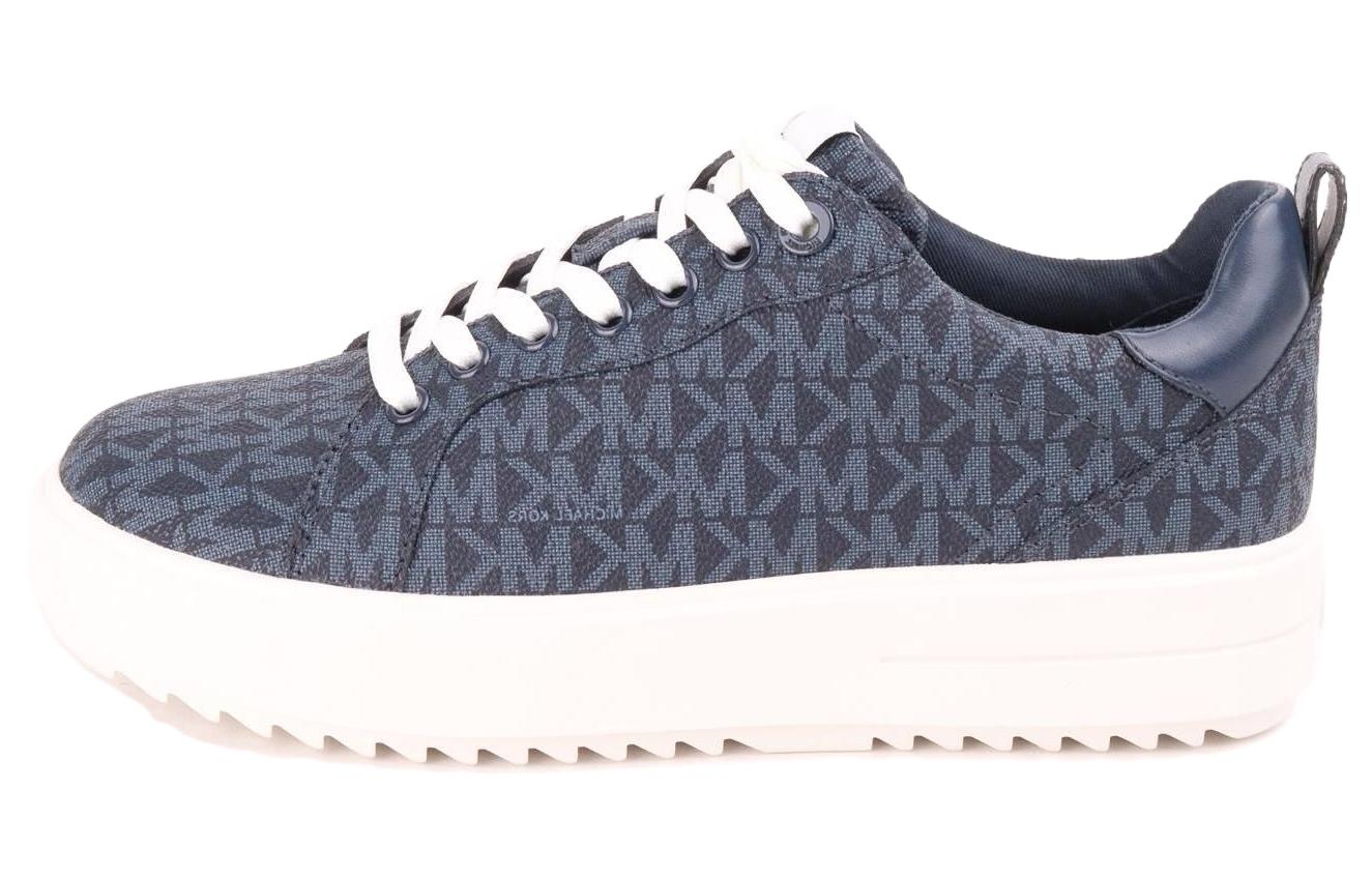 (W) MICHAEL KORS Lace-Up Round-Toe Low-Top Sneaker 'Blue Fashion'