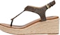 (Women) MICHAEL KORS Laney Espadrille Wedge 'Brown Logo' 40T0LAMS2B