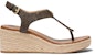(Women) MICHAEL KORS Laney Espadrille Wedge 'Brown Logo' 40T0LAMS2B