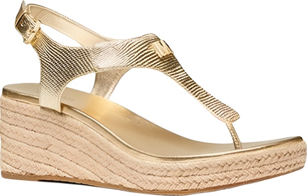 (Women) MICHAEL KORS Laney Light Gold 'Metallic Lizard-Embossed Leather Espadrille Wedge' 40T0LAMS1M Lookbook (Women) MICHAEL KORS Laney Light Gold 'Metallic Lizard-Embossed Leather Espadrille Wedge' 40T0LAMS1M