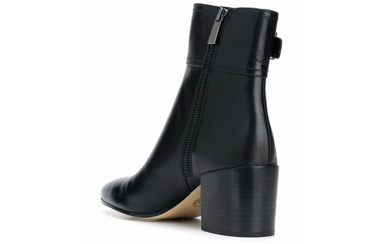 (W) MICHAEL KORS Leather Ankle Boot 'Black' 圖 4