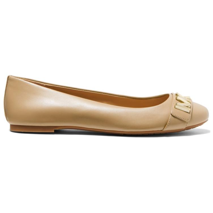 (W) MICHAEL KORS Leather Ballet Flats 'Beige' 圖 2