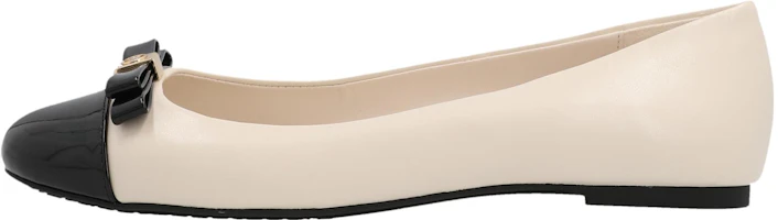 (Women) MICHAEL KORS Leather Bow Decal Slip-On Flat 'White' 40R3ANFP2L289 (Women) MICHAEL KORS Leather Bow Decal Slip-On Flat 'White' 40R3ANFP2L289
