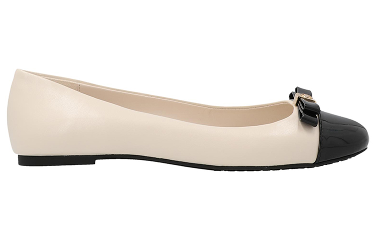 (W) MICHAEL KORS Leather Bow Decal Slip-On Flat 'White' 圖 2