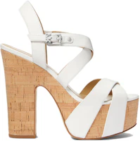 Order (W) MICHAEL KORS 白色时尚皮质搭扣粗跟凉鞋 40S3SKMS1L085