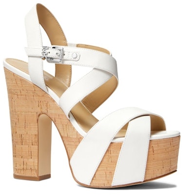 (W) Sandalia de Tacón Grueso de Cuero con Hebilla MICHAEL KORS 'Moda Blanca' 40S3SKMS1L085 Lookbook (W) Sandalia de Tacón Grueso de Cuero con Hebilla MICHAEL KORS 'Moda Blanca' 40S3SKMS1L085