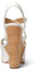Shop (W) MICHAEL KORS Leren Gesp Chunky Hak Sandalen ''Witte Mode'' 40S3SKMS1L085