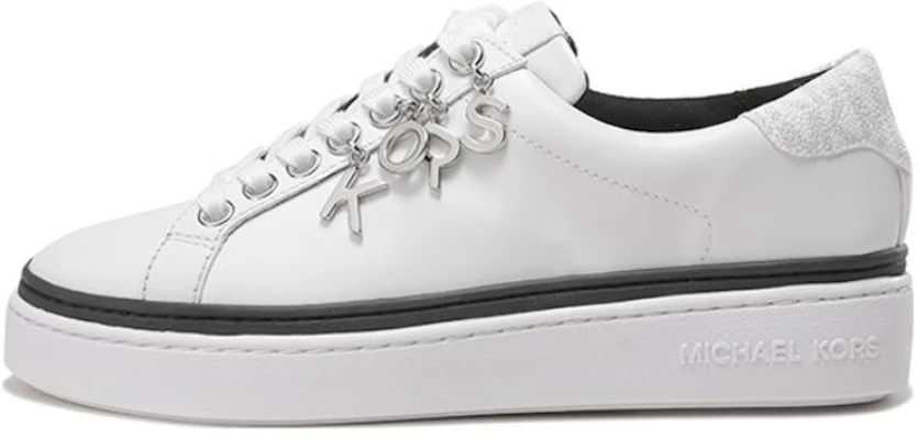 (Women) MICHAEL KORS Leather Charm Lace-Up Sneaker 'White' 43R2CHFS2L Buy (Women) MICHAEL KORS Leather Charm Lace-Up Sneaker 'White' 43R2CHFS2L