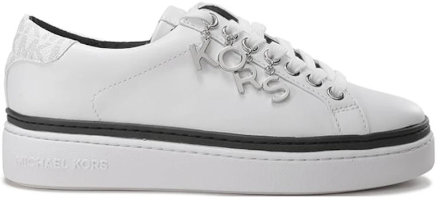 (Women) MICHAEL KORS Leather Charm Lace-Up Sneaker 'White' 43R2CHFS2L Order (Women) MICHAEL KORS Leather Charm Lace-Up Sneaker 'White' 43R2CHFS2L