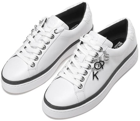 (Women) MICHAEL KORS Leather Charm Lace-Up Sneaker 'White' 43R2CHFS2L Lookbook (Women) MICHAEL KORS Leather Charm Lace-Up Sneaker 'White' 43R2CHFS2L