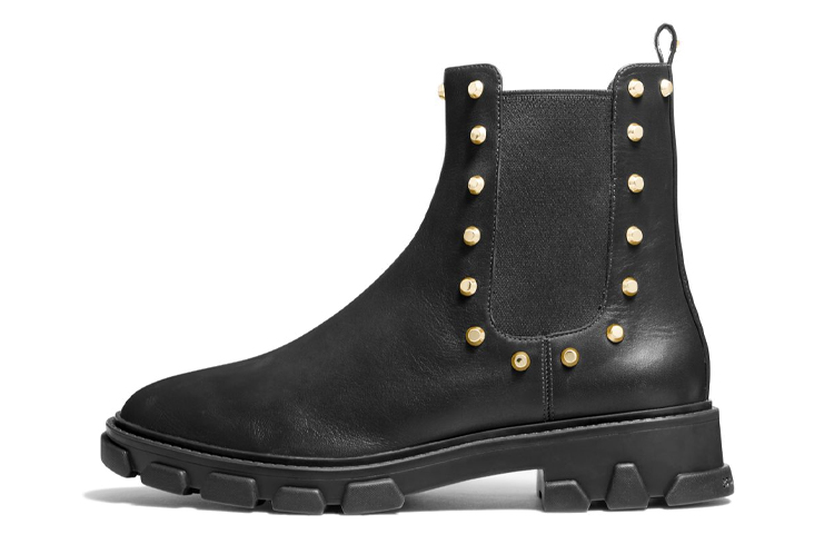 (Women) MICHAEL KORS Leather Chelsea Boot 'Studded Black' 40F2RIFE5L0001