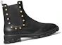 Order (W) MICHAEL KORS Sepatu Boot Chelsea Kulit 'Studded Black' 40F2RIFE5L0001