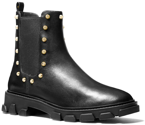 (W) MICHAEL KORS Sepatu Boot Chelsea Kulit 'Studded Black' 40F2RIFE5L0001 Lookbook (W) MICHAEL KORS Sepatu Boot Chelsea Kulit 'Studded Black' 40F2RIFE5L0001