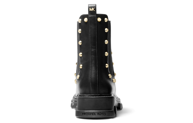 Shop (W) MICHAEL KORS Sepatu Boot Chelsea Kulit 'Studded Black' 40F2RIFE5L0001