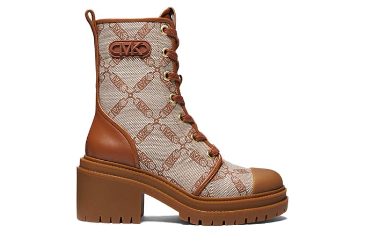 Order (W) 迈克高仕真皮舒适中帮休闲靴 "棕色" 40F3HYME5Y1251