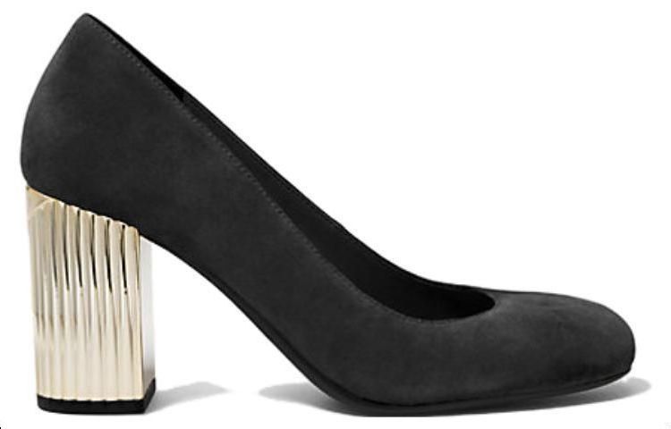 (W) MICHAEL KORS Leather CMFT Fashion Chunky High Heel 'Black' 圖 2