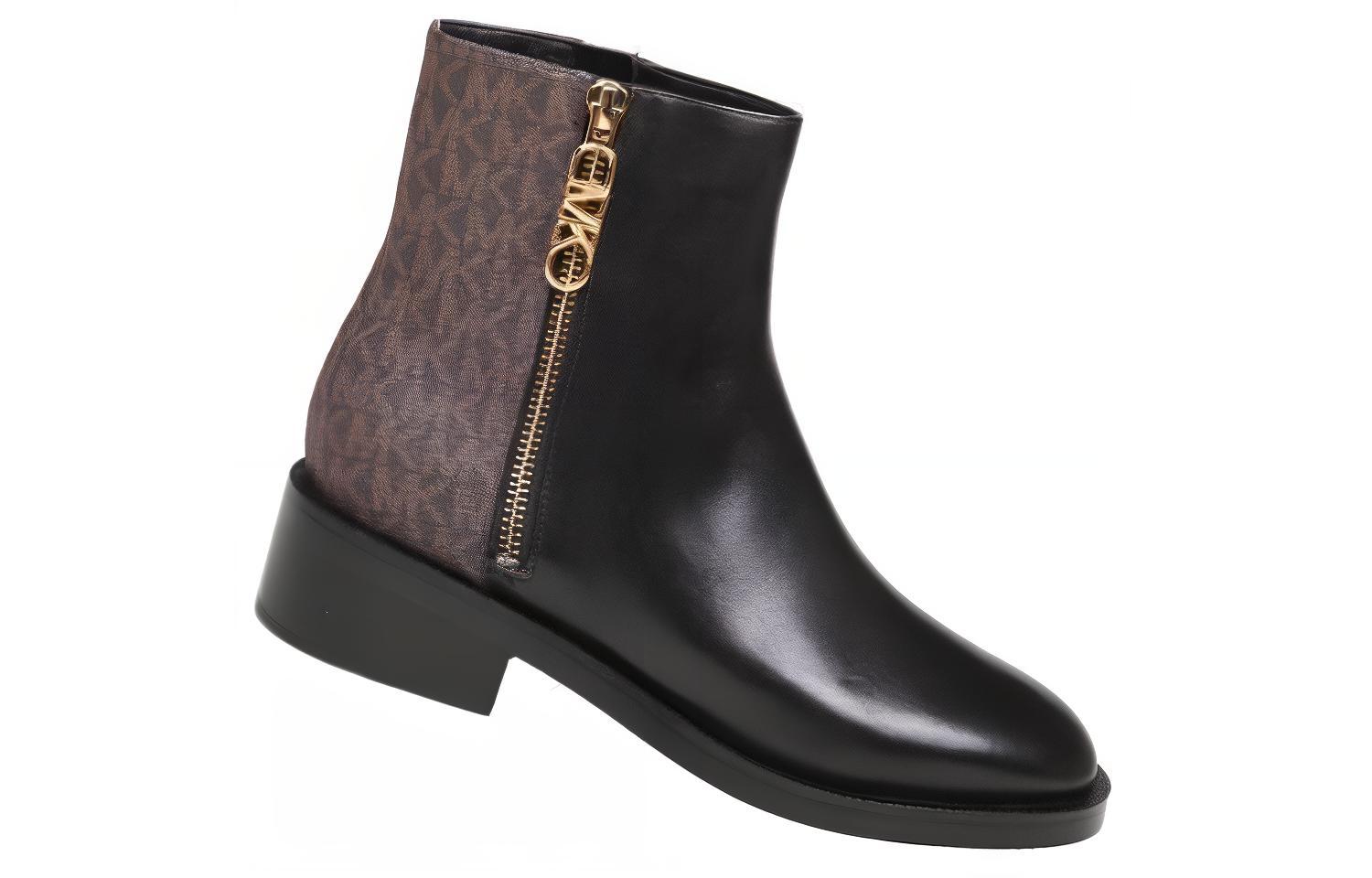 Order (W) 마이클 코어스 블랙 가죽 앵클부츠 40F3RGME6L007