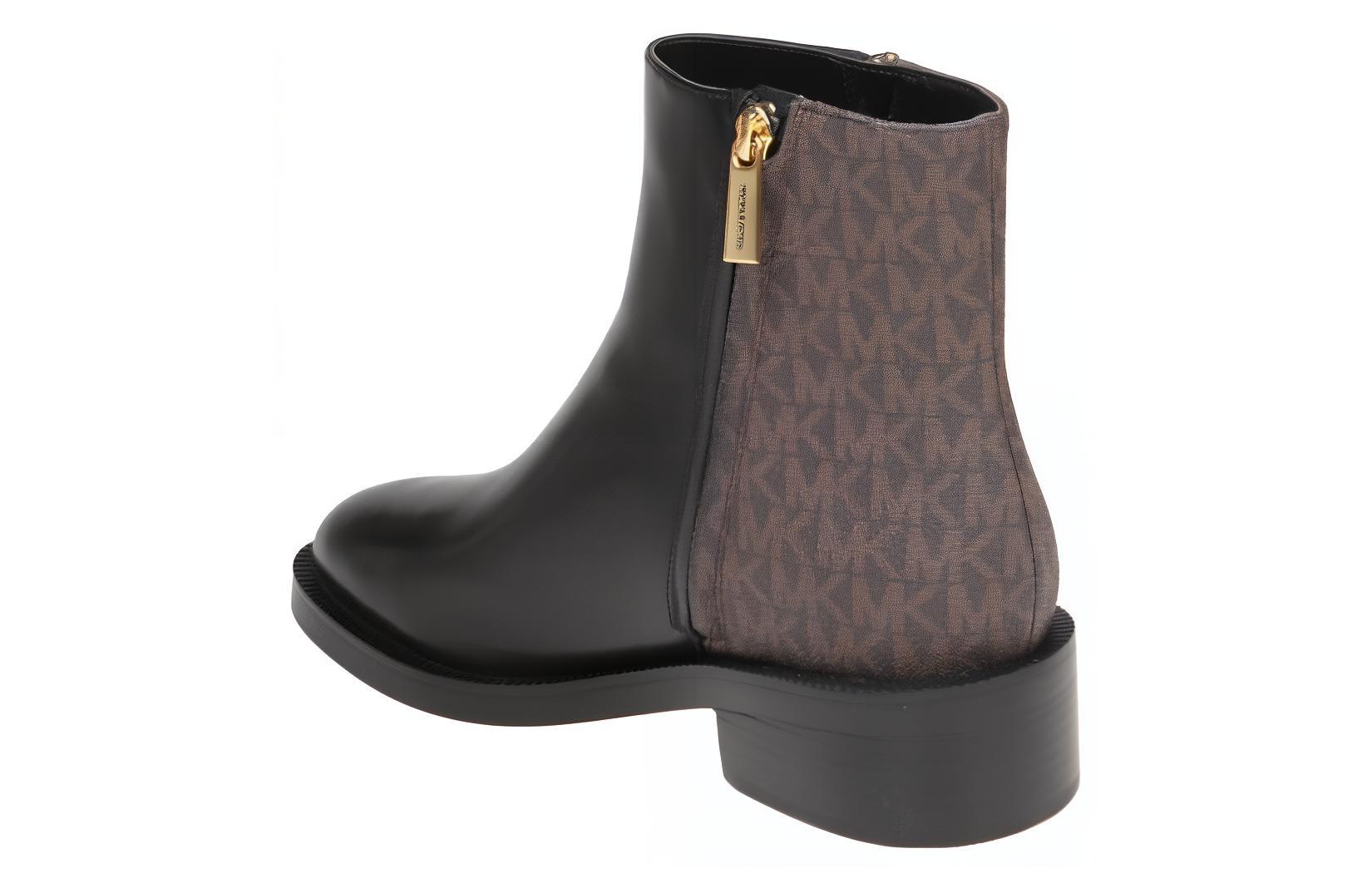 Lookbook (W) 마이클 코어스 블랙 가죽 앵클부츠 40F3RGME6L007