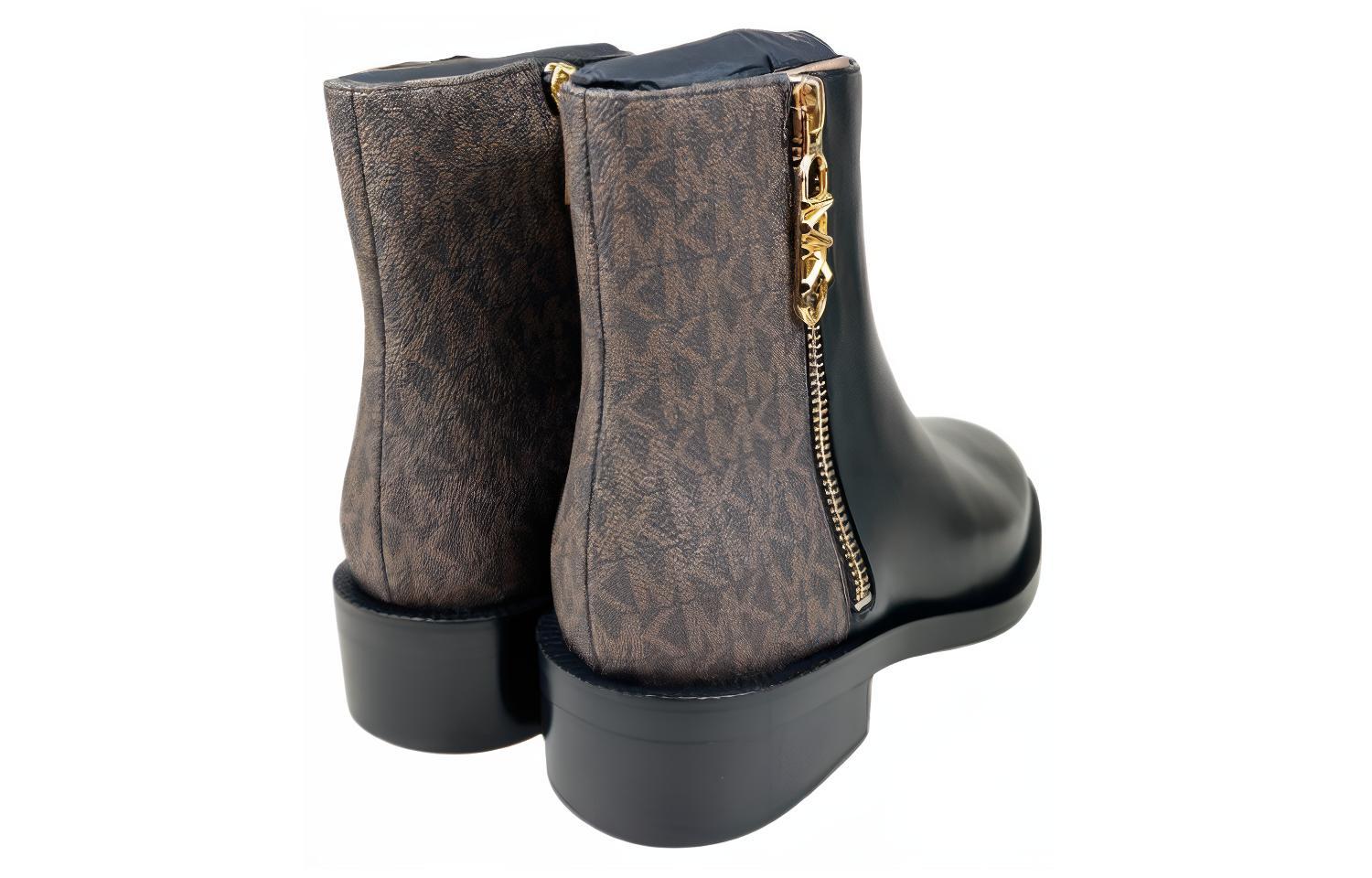Purchase MICHAEL KORS 麥可高仕 皮革 舒適圓頭 短靴 女款 黑色