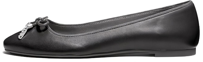 (Women) MICHAEL KORS Leather Comfort Slip-On 'Black' 40F3NRFP1L0001 (Women) MICHAEL KORS Leather Comfort Slip-On 'Black' 40F3NRFP1L0001