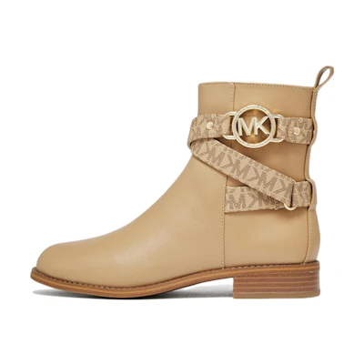 (W) MICHAEL KORS Leather Fashion Ankle Boots 'Beige'