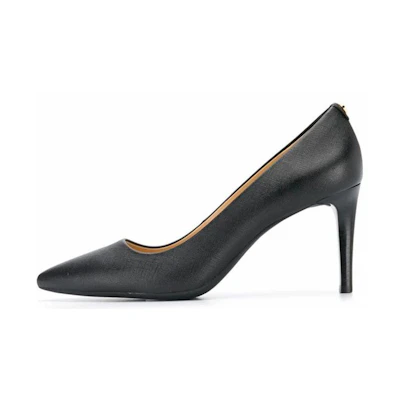 (W) MICHAEL KORS Leather Fashion High Heels 'Black'