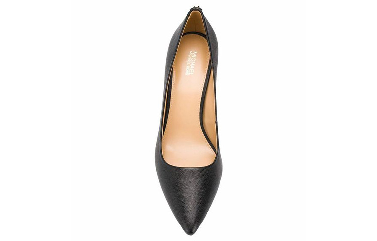 (W) MICHAEL KORS Leather Fashion High Heels 'Black' 圖 4