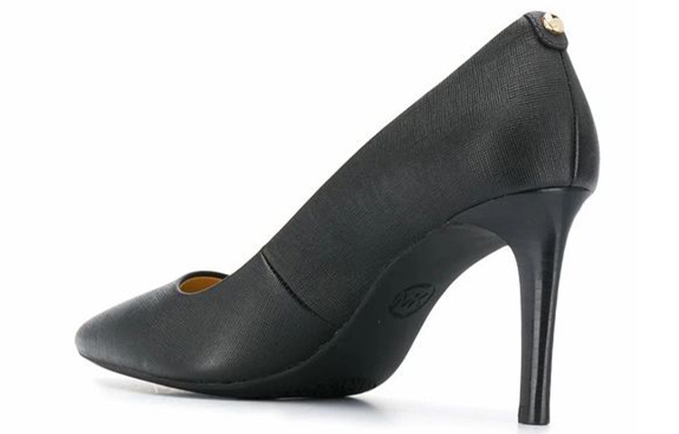 (W) MICHAEL KORS Leather Fashion High Heels 'Black' 圖 5