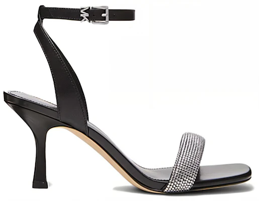 (W) MICHAEL KORS Sandale Mode en Cuir à Bout Ouvert ''Noir'' 40T2CEMS1L-0001 Order (W) MICHAEL KORS Sandale Mode en Cuir à Bout Ouvert ''Noir'' 40T2CEMS1L-0001