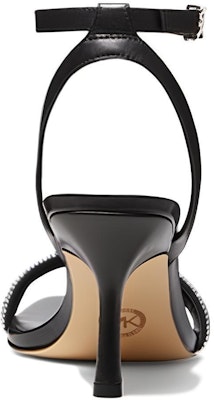 (W) MICHAEL KORS レザー ピープトゥ サンダル (黒) 40T2CEMS1L-0001 Shop (W) MICHAEL KORS レザー ピープトゥ サンダル (黒) 40T2CEMS1L-0001