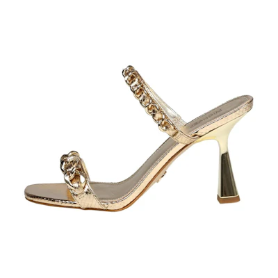 (W) MICHAEL KORS Leather Fashion Slip-On 'Gold'