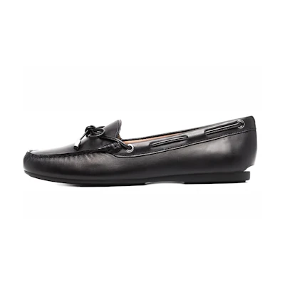 (W) MICHAEL KORS Leather Flat 'Black'