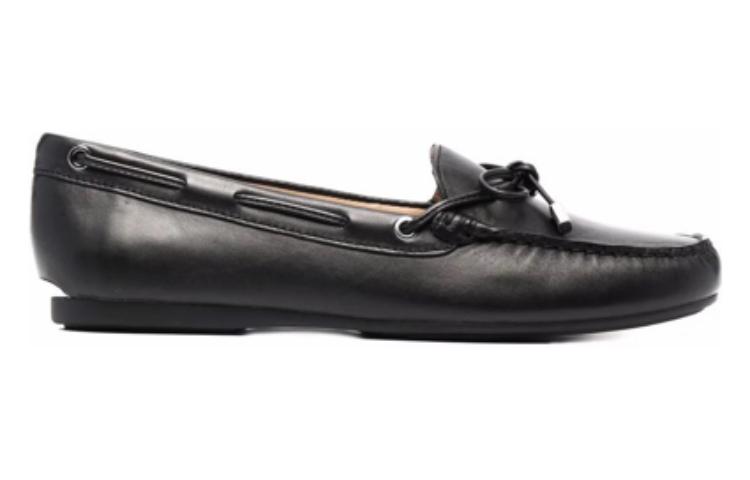 (W) MICHAEL KORS Leather Flat 'Black' 圖 2