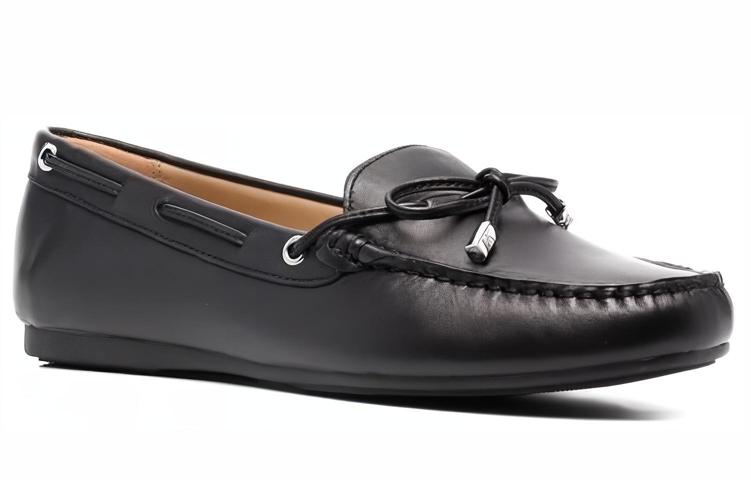 (W) MICHAEL KORS Leather Flat 'Black' 圖 3