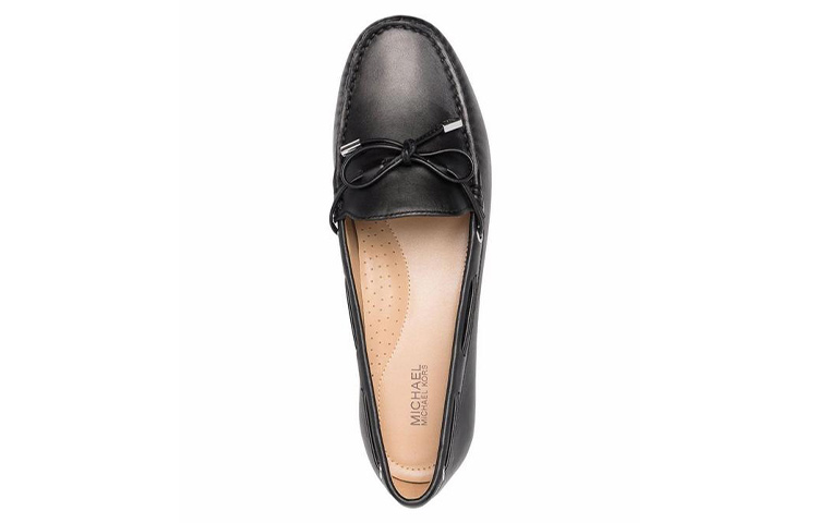 (W) MICHAEL KORS Leather Flat 'Black' 圖 4