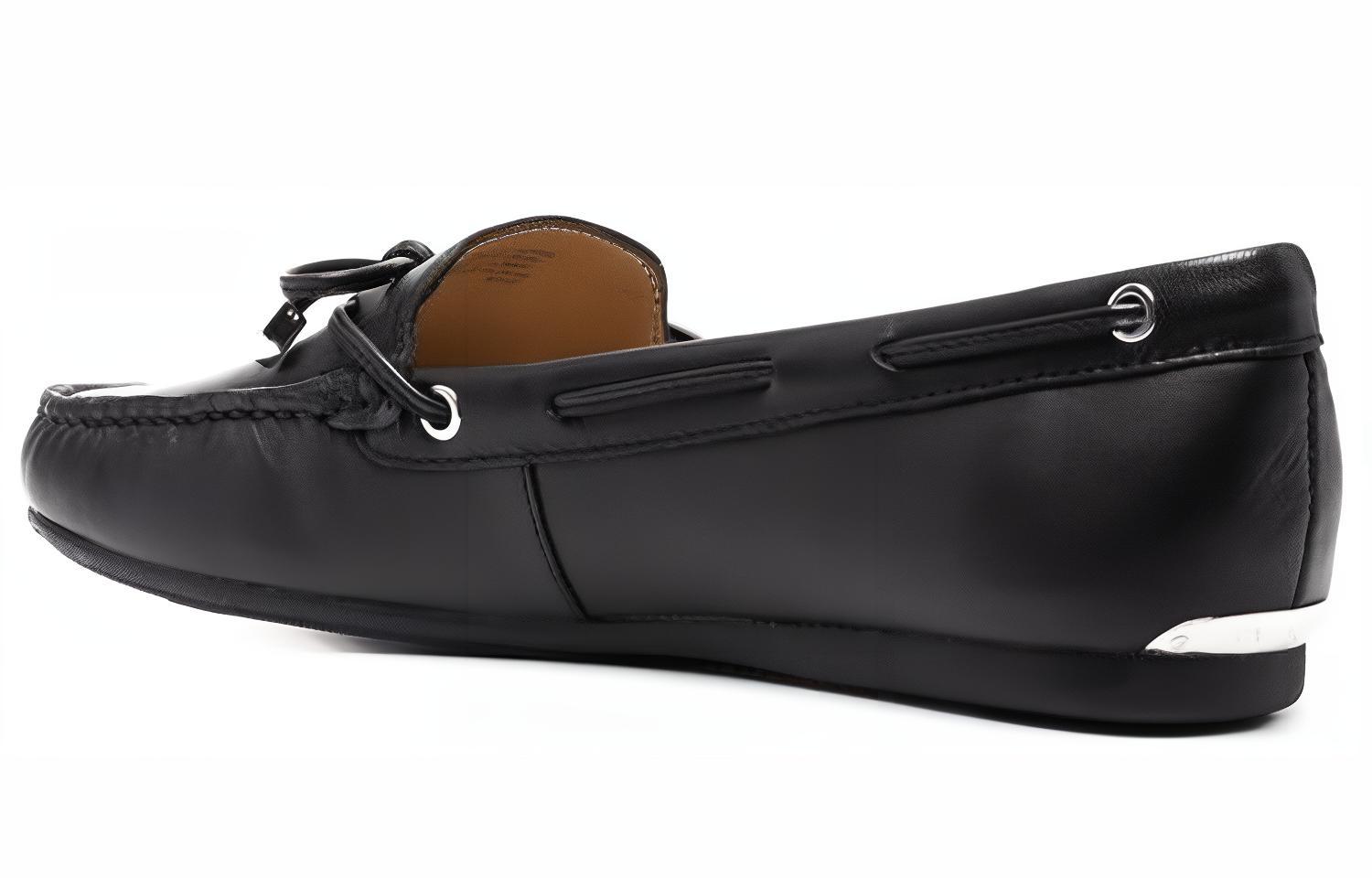 (W) MICHAEL KORS Leather Flat 'Black' 圖 5