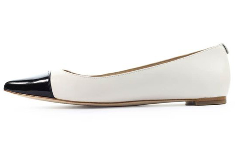 (W) MICHAEL KORS Leather Flat 'White'