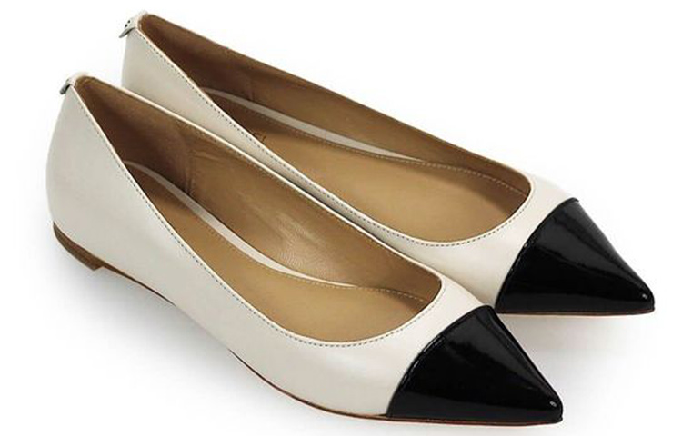 (W) MICHAEL KORS Leather Flat 'White' 圖 3