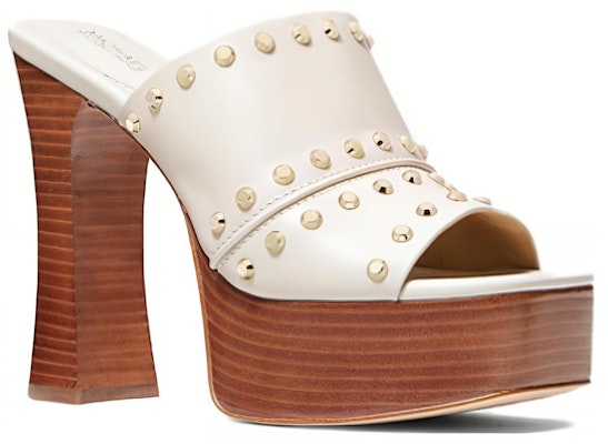 (W) MICHAEL KORS Sandal Hak Tinggi Kulit Warna Putih 40S3JGHS3L2171 Lookbook (W) MICHAEL KORS Sandal Hak Tinggi Kulit Warna Putih 40S3JGHS3L2171